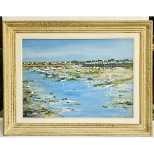 Peinture Le port de Roscoff - GIL